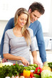 Couple at kitchen Couple at kitchen
