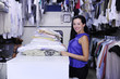 Image : small business: happy owner of  a laundry/ dry cleaner