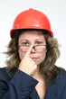 krásna žena architekt