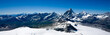 Alpine panorama with Matterhorn