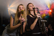 Women at concert