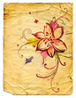 Grunge floral background