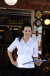 happy owner of a restaurant