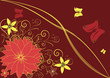 Abstract floral background