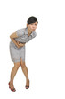 Young woman got stomach ache
