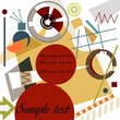 Abstract geometrical background; Master Kandinsky style Abstract geometrical background; Master Kandinsky style