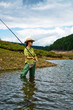 fishing for woman
