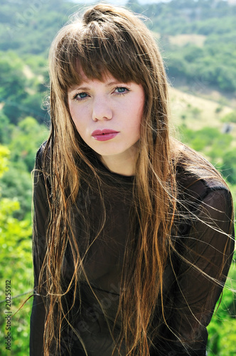 Photo: girl with long hair girl with long hair