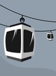 Illustration of travelling in the air craft with air