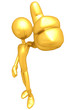 Gold Guy Thumbs Up