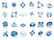 Vector Abstract Logo Icon Design Set