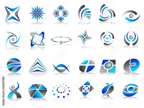 Logo Design Icon on Vector Abstract Logo Icon Design Set    Green308  20267980   See