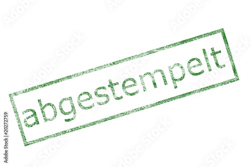 Illustration: abgestempelt abgestempelt