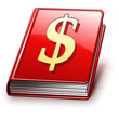 Easy to edit, vector book (version with sign on cover)