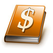 Vector book (orange version with sign on cover)