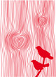 wood grain hearts, vector