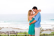 romantic seaside couple