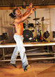 Freestyle hip-hop dancer