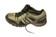 One sporting shoe over white