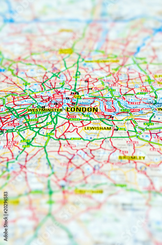 Photo: London map London map