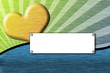 Abstract colorful background with heart