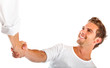 Man shaking hands