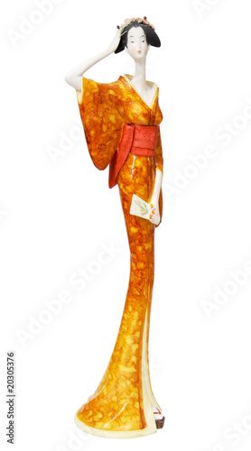 Porcelain figurine of the Japanese Porcelain figurine of the Japanese
