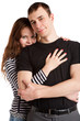 Photo: closeup portrait of the young loving couple closeup portrait of the young loving couple