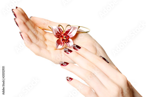 Photo: Manicure and beads Manicure and beads