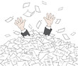 Vector: In heap of documents In heap of documents