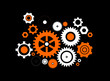 Orange -white gears