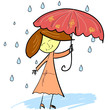 Cute woman with umbrella Cute woman with umbrella