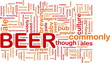Beer beverage background concept
