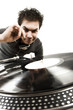 Dj playing