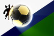 Flag of Lesotho soccer