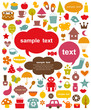 vector cute elements collection