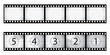 Film strip and film countdown