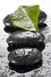 spa stones with water drops spa stones with water drops