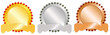 Blank medals set