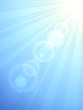 Sun flare vertical vector background.