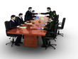 Two group of businessmans on informal business meeting Two group of businessmans on informal business meeting