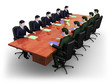 Two group of businessmans on business meeting Two group of businessmans on business meeting