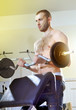 man in exercise room