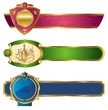 Framed golden luxury banners