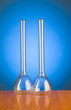 ����: Glass retorts against blue gradient background � Elnur #20347372