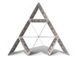 Pyramid built with paperboards