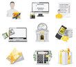 Vector online banking icon set. Part 2