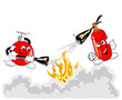extinguishers in action extinguishers in action