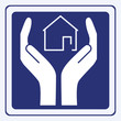 house care sign vector