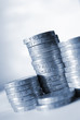 Stacks of One Pound Coins